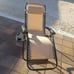 Set of 2 Adjustable Zero Gravity Lounge Chair Recliners w/Cup Holders Tan