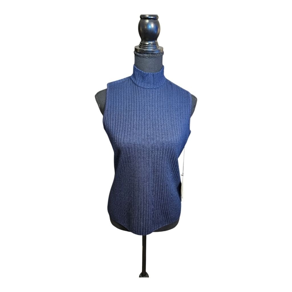 St. John Knit Top, Size S, Navy