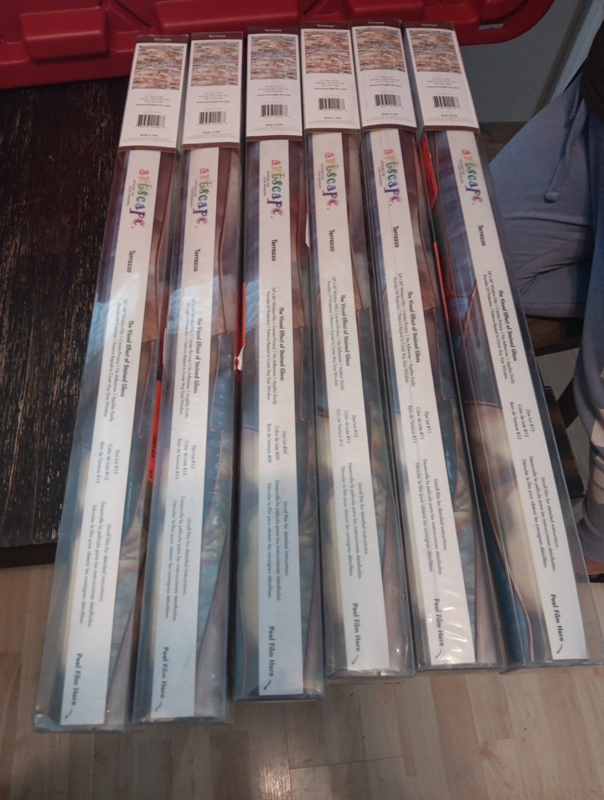 6 Pcs Artscape Terrazzo Decorative Window Film 24 x 36 01-0709