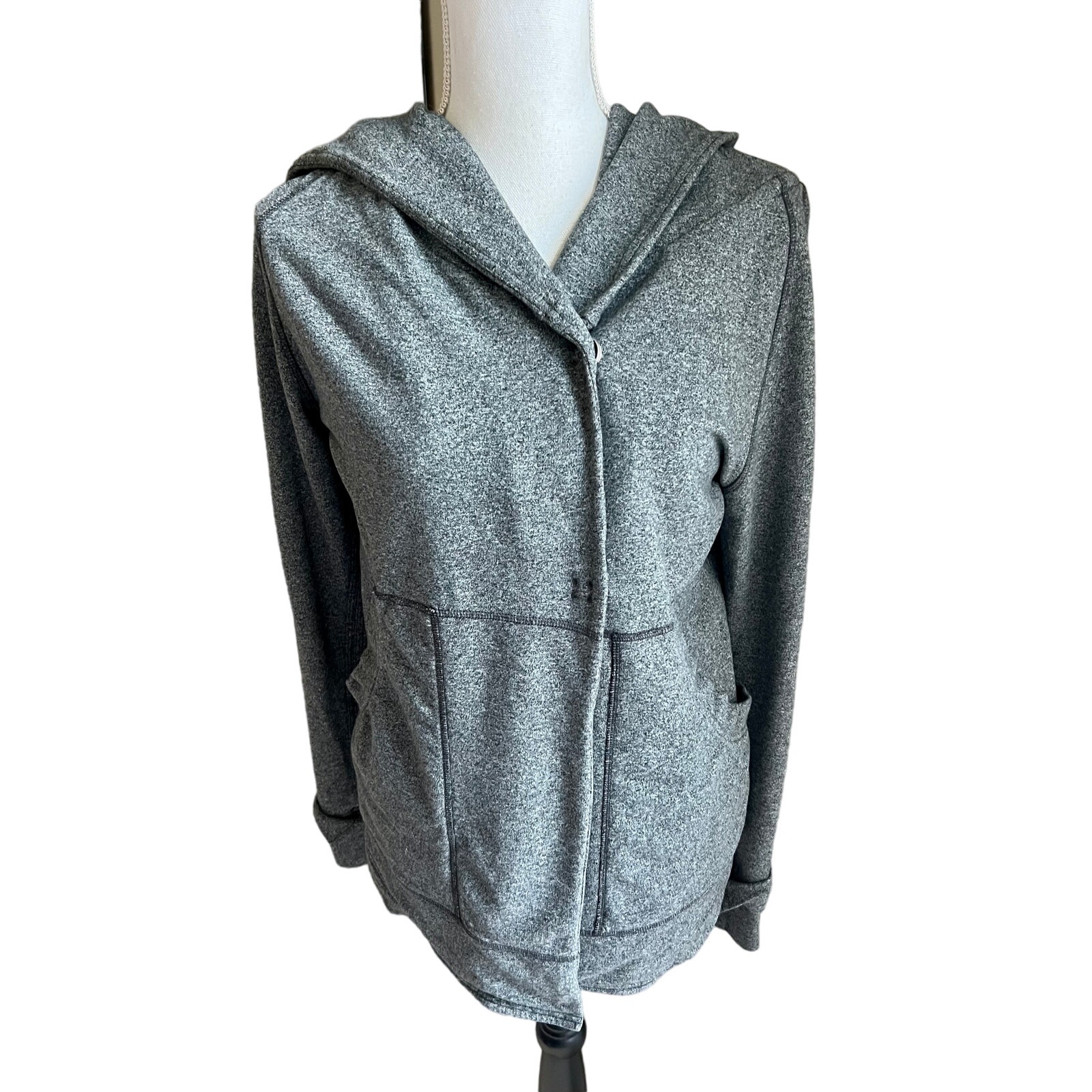 Lululemon Yoga hoodie gray full zip jacket size 4