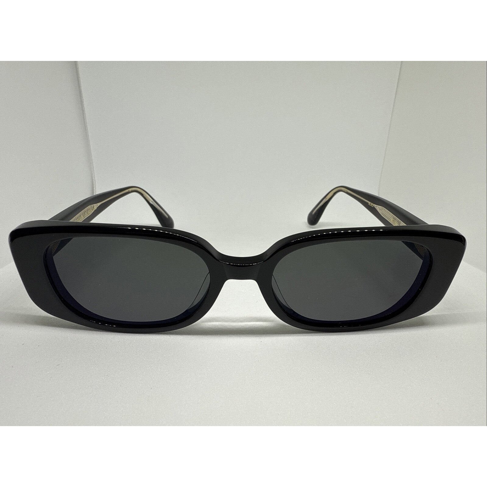 Lunetterie Generale Designer Muse Shiny Black Frame 53mm Sunglasses