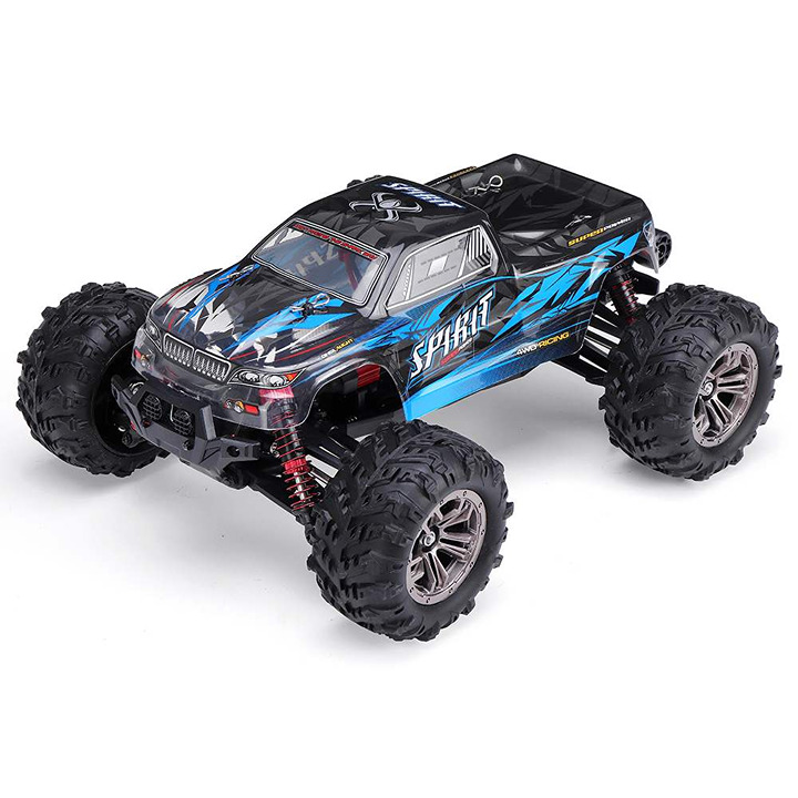 1:16 2.4Ghz 4WD High Speed 52km/h Brushless Monster Truck RC Car RTR Blue Q901