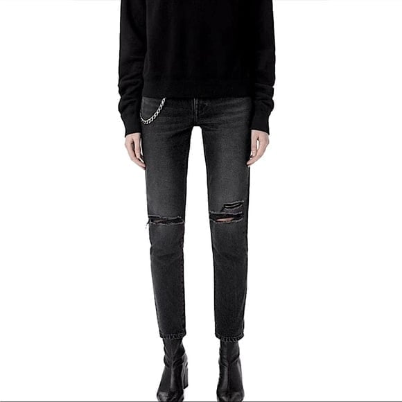 NWT RARE JOHN Elliott Japanese MADE Charlotte black aged selvedge denim rare NWT
