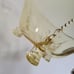 Large Vintage Heisey Empress Sahara Yellow 11 Heraldic Dolphin Footed Bowl