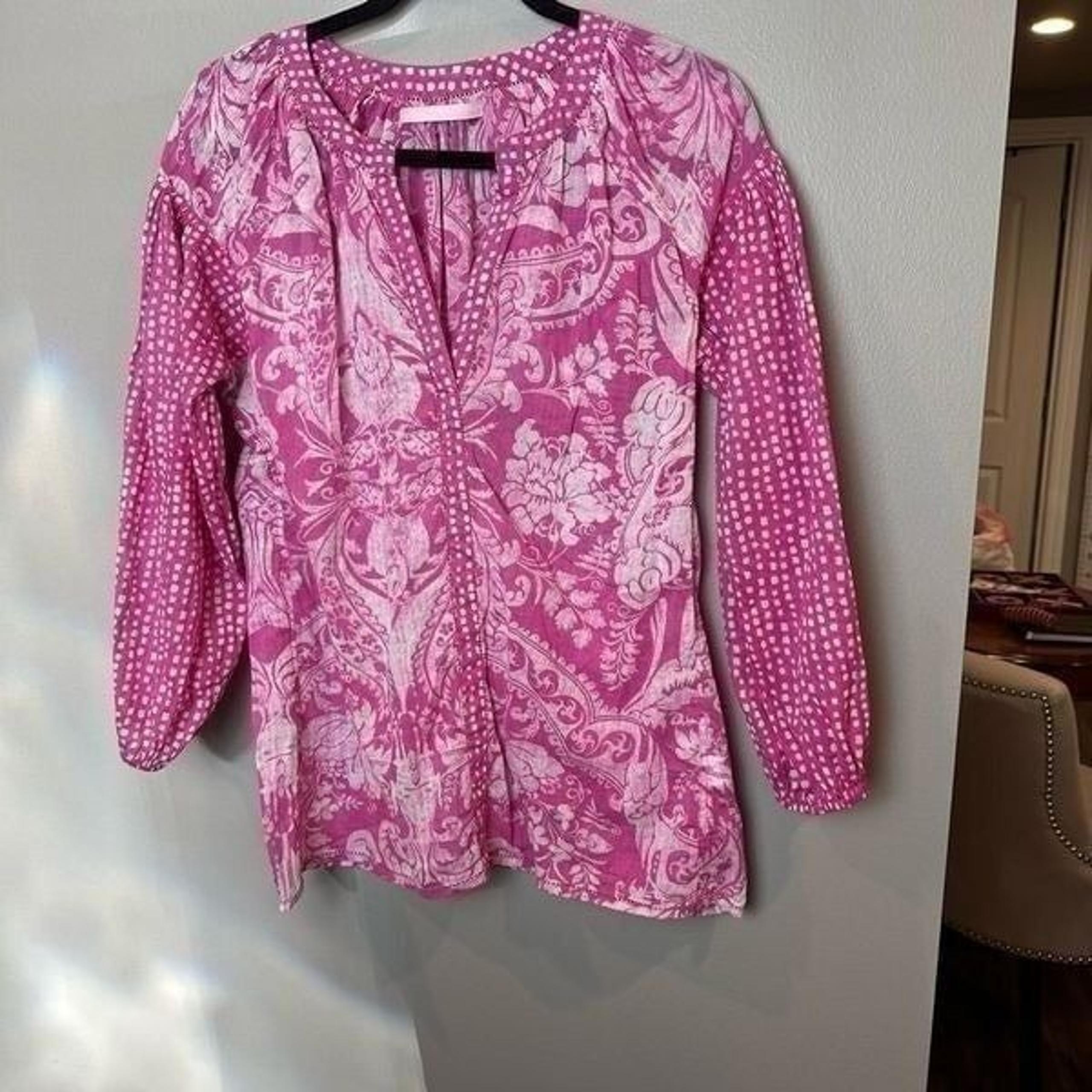 Lola Australia Pink Blouse Small