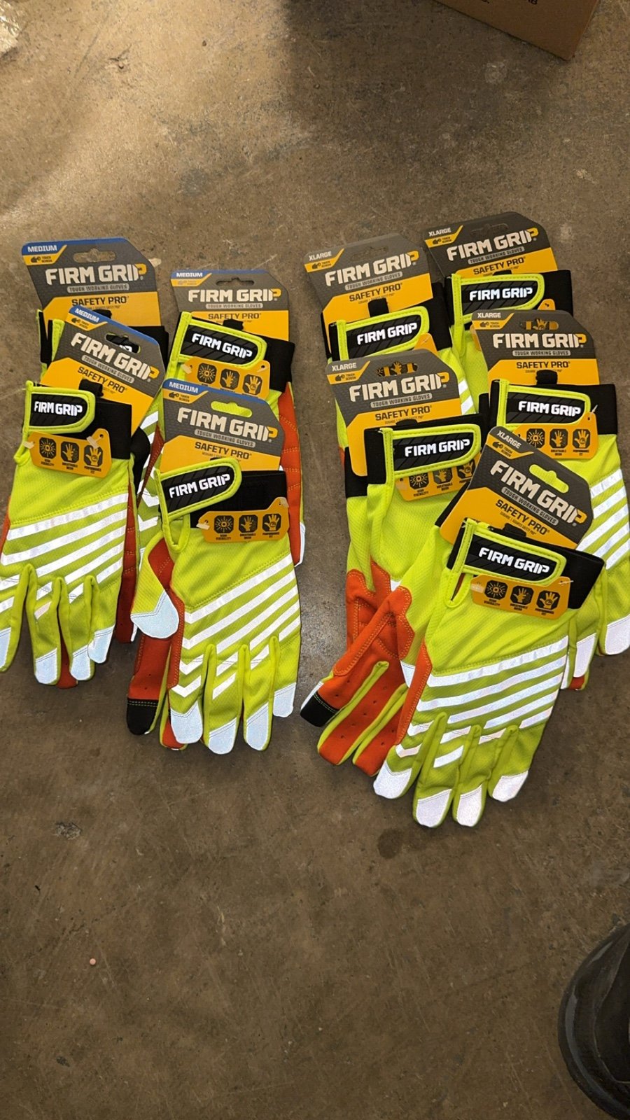 9 Pairs of Gloves for Construction