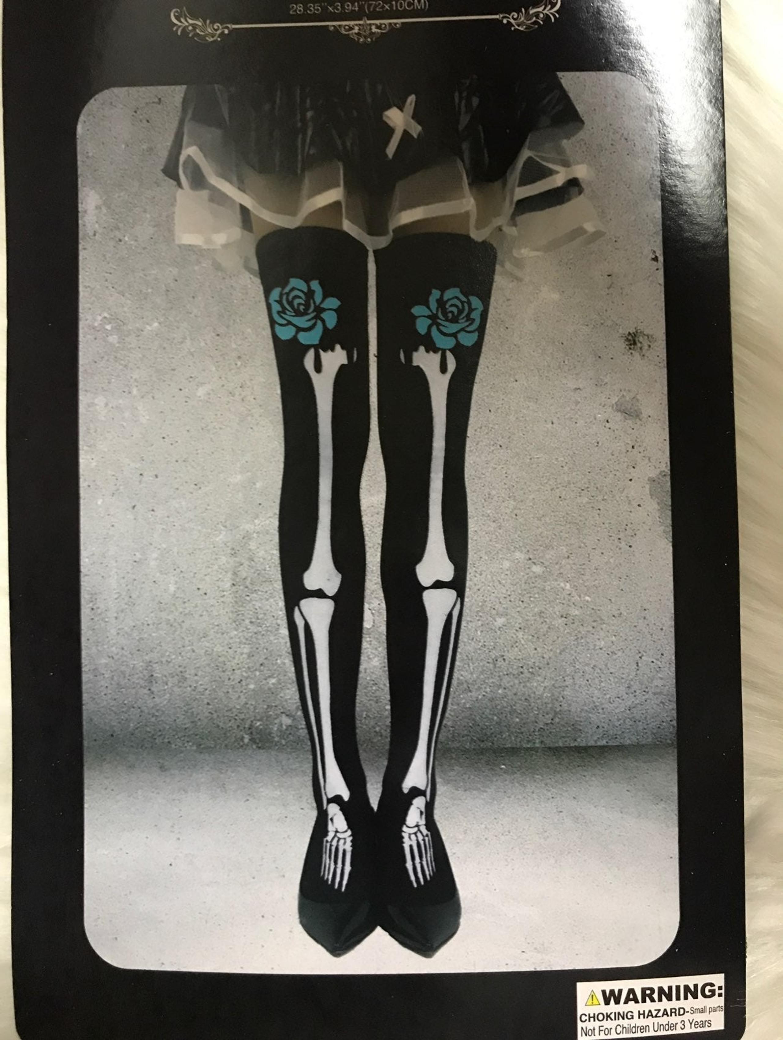 Knee high socks bones