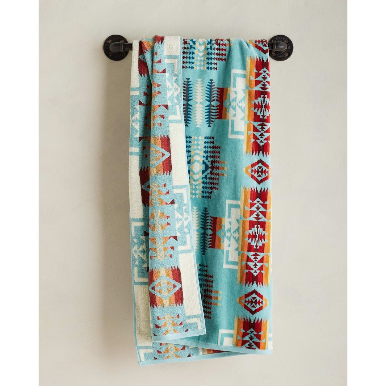 NWT Pendleton Beach Towel Chief Joseph Aqua 40”x70”