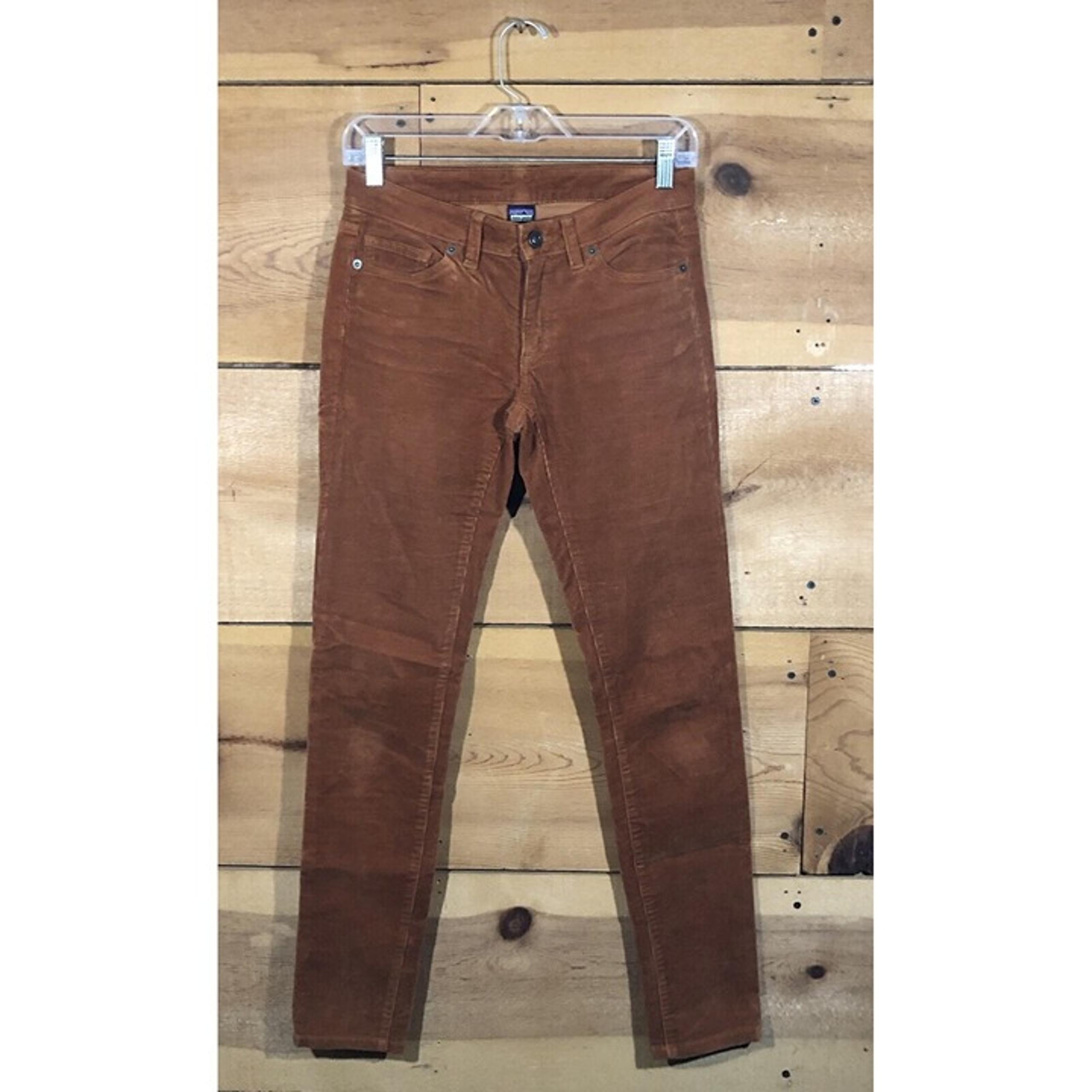 Patagonia Corduroy Organic Cotton Pants Womens Size 25 Brown Sugar Casual Rust