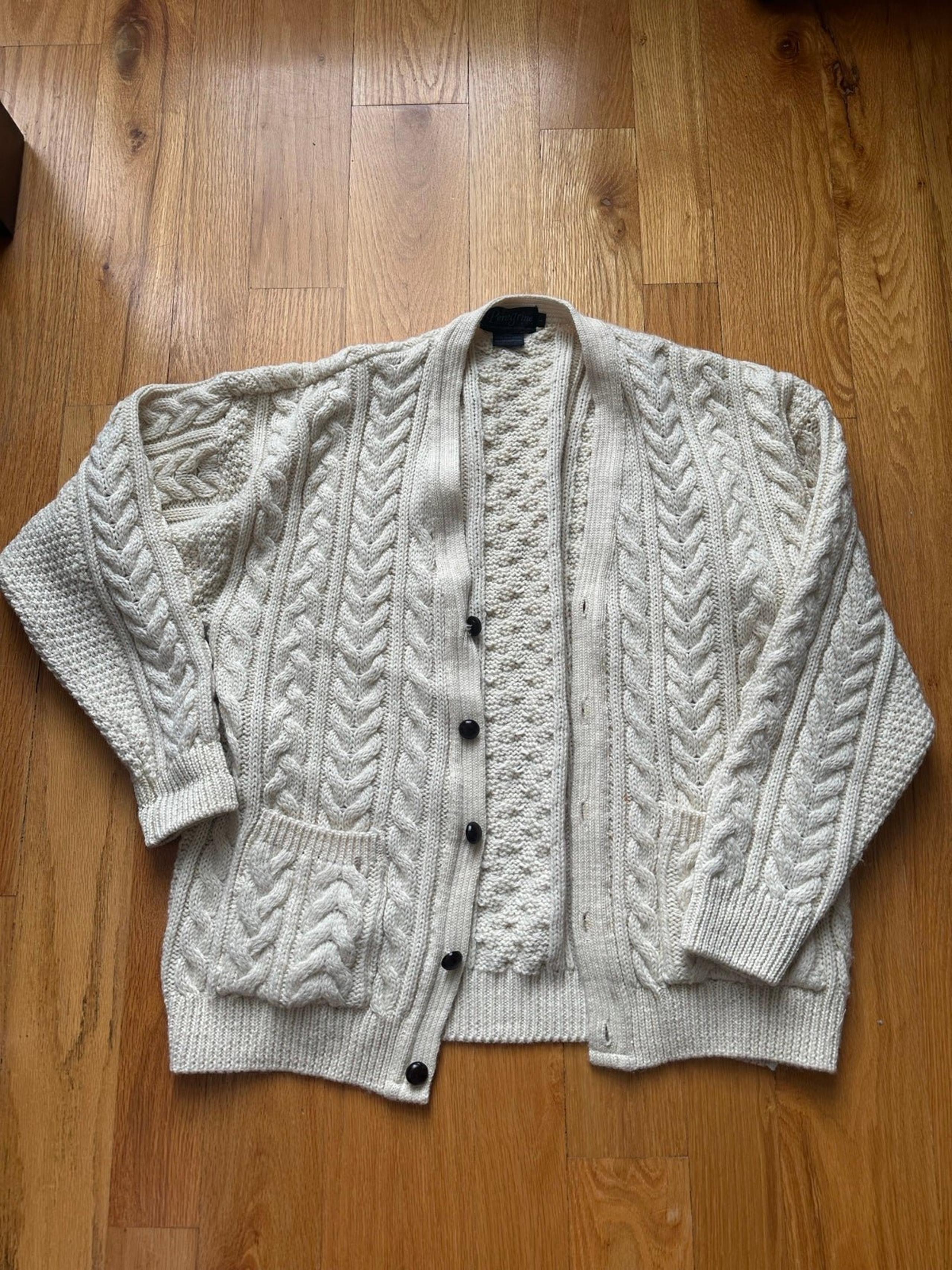 Vintage Men’s Peregrine 100% Wool Cardigan