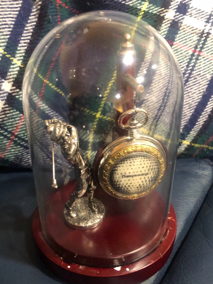 GOLF CHAMPIONSHIP POCKET WATCH COLLECOTRS DOME
