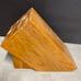 Cutco Homemaker 10 Slot Knife Set Block Honey Oak Wood.