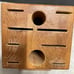 Cutco Homemaker 10 Slot Knife Set Block Honey Oak Wood.