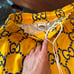 Bravest Studios shorts GG sz L orange and blue