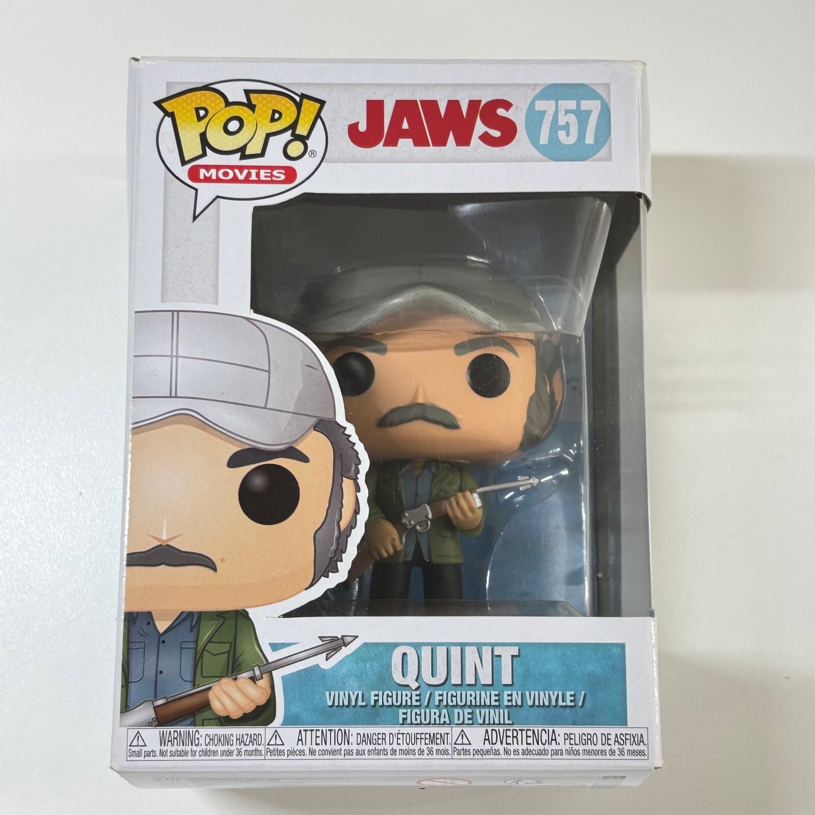 Funko Pop! Jaws - Quint #757 FIGURE & BOX WEAR SEE PICTURES