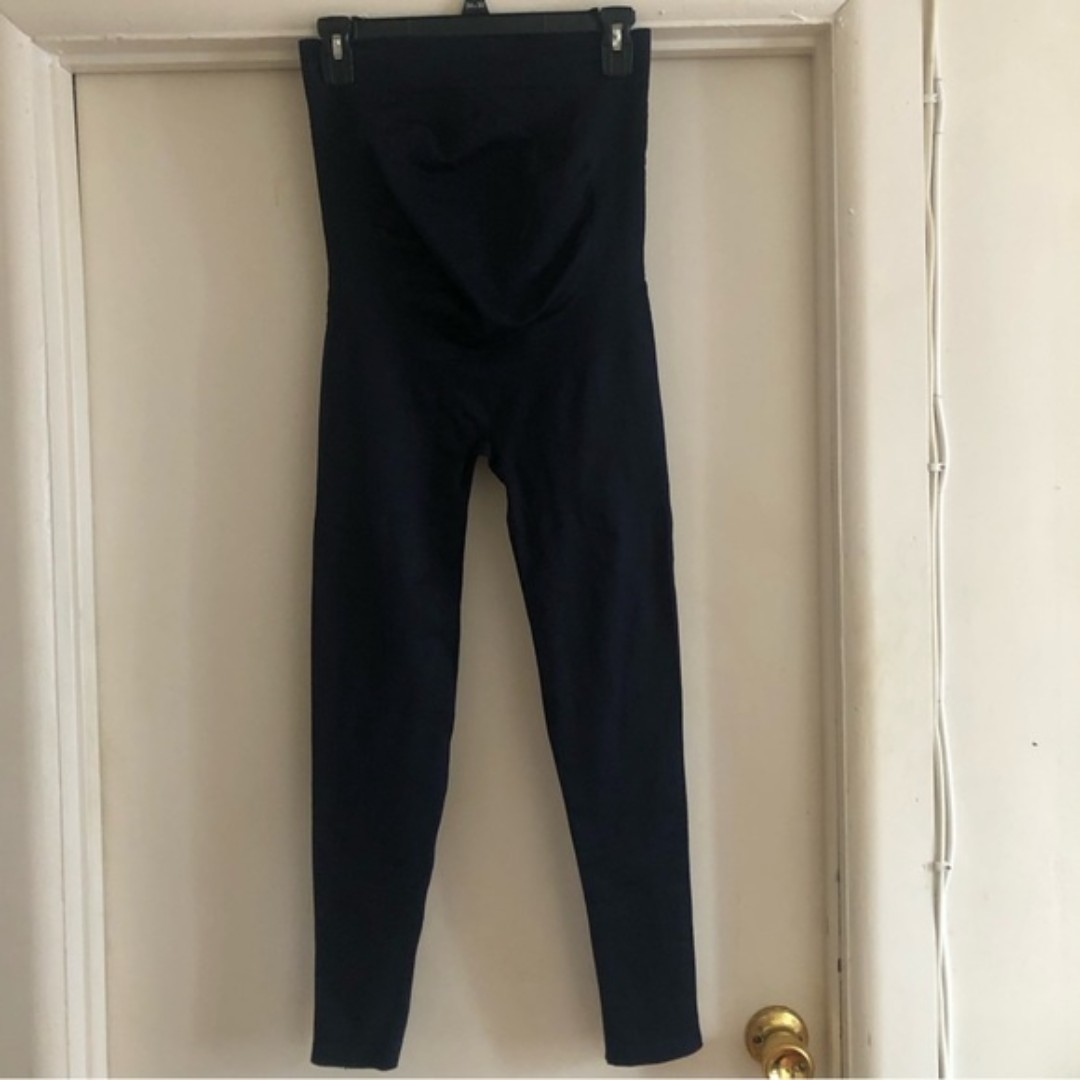 Blanqi maternity leggings full panel navy size L