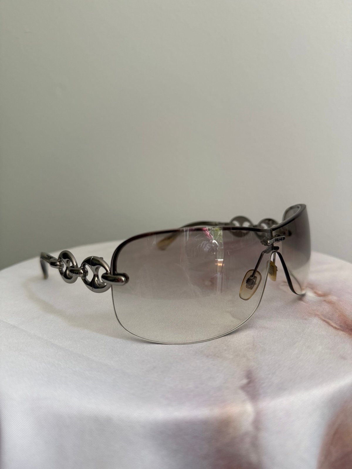 Y2K Authentic GUCCI Gradient Marina Chain Sunglasses