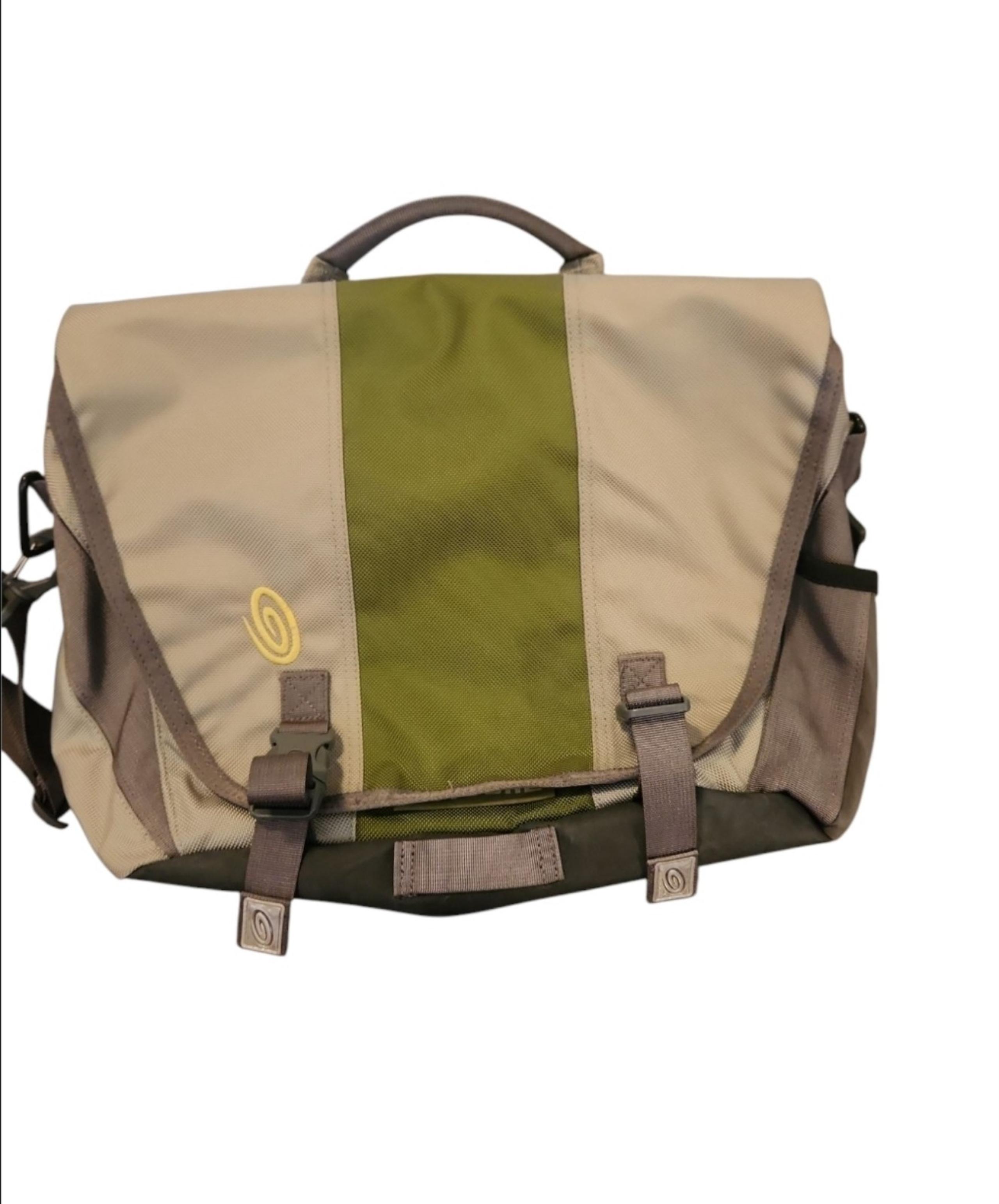 Timbuk2 Classic Commuter Laptop Messenger Bag Crossbody Gray Green *TSA*