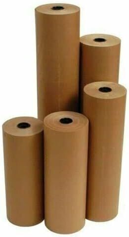 24 30# 1200' Brown Kraft Paper Roll Shipping Wrapping Cushioning Void Fill