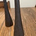Handcrafted Iron Candle Holders With Rings, Set Of 2 With Beeswax Candles