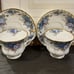 2 Royal Albert Moonlight Rose Teacup & Saucer England