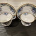 2 Royal Albert Moonlight Rose Teacup & Saucer England