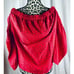 ASOS CURVE RED OFF SHOULDER EYELET TOP FLUTED SLEEVES SIZE 20 (FITS 22/24)
