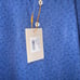 Peter Millar Summer Comfort Polo Shirt Sun Protection Blue Pattern Size M
