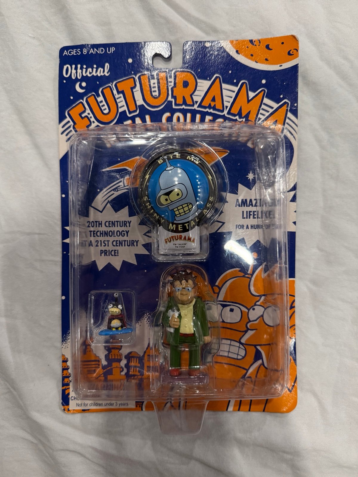 Futurama HERMES and NIBBLER Figure In Metallo Rocket USA