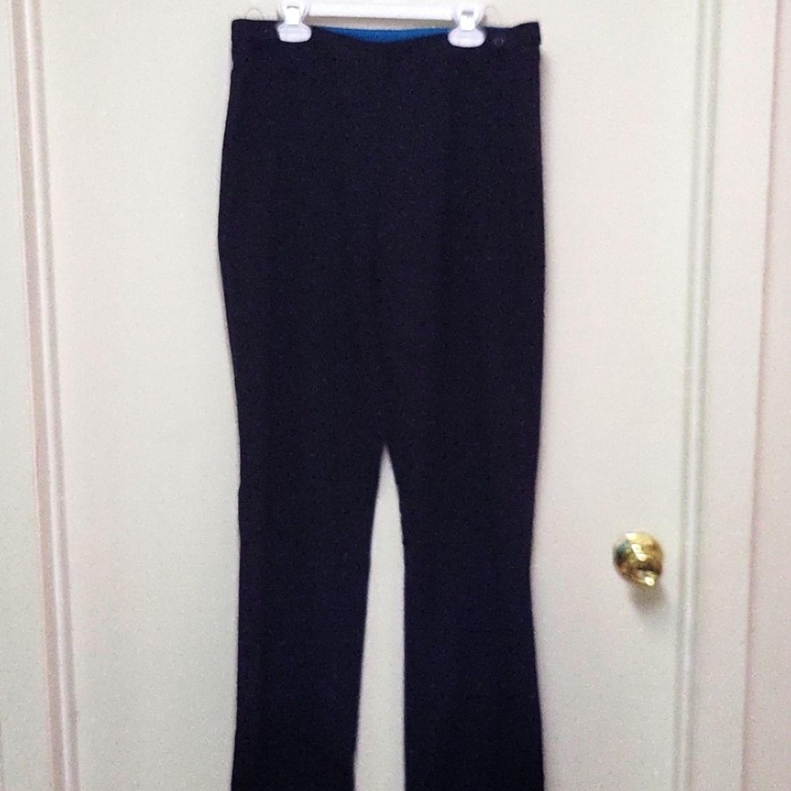 Vintage No Boundaries Black Dress Pants with Folded Bootcut Legs