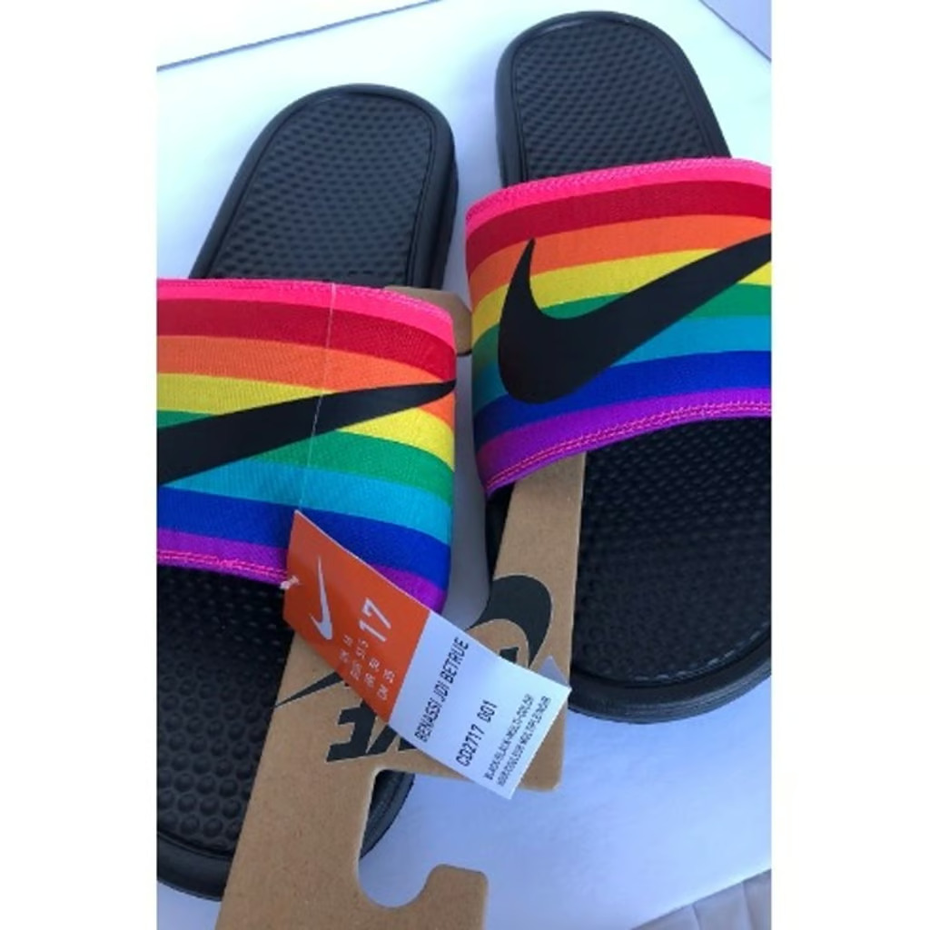 NIKE BENASSI JDI BE TRUE SLIDES FLIPFLOP men size 17