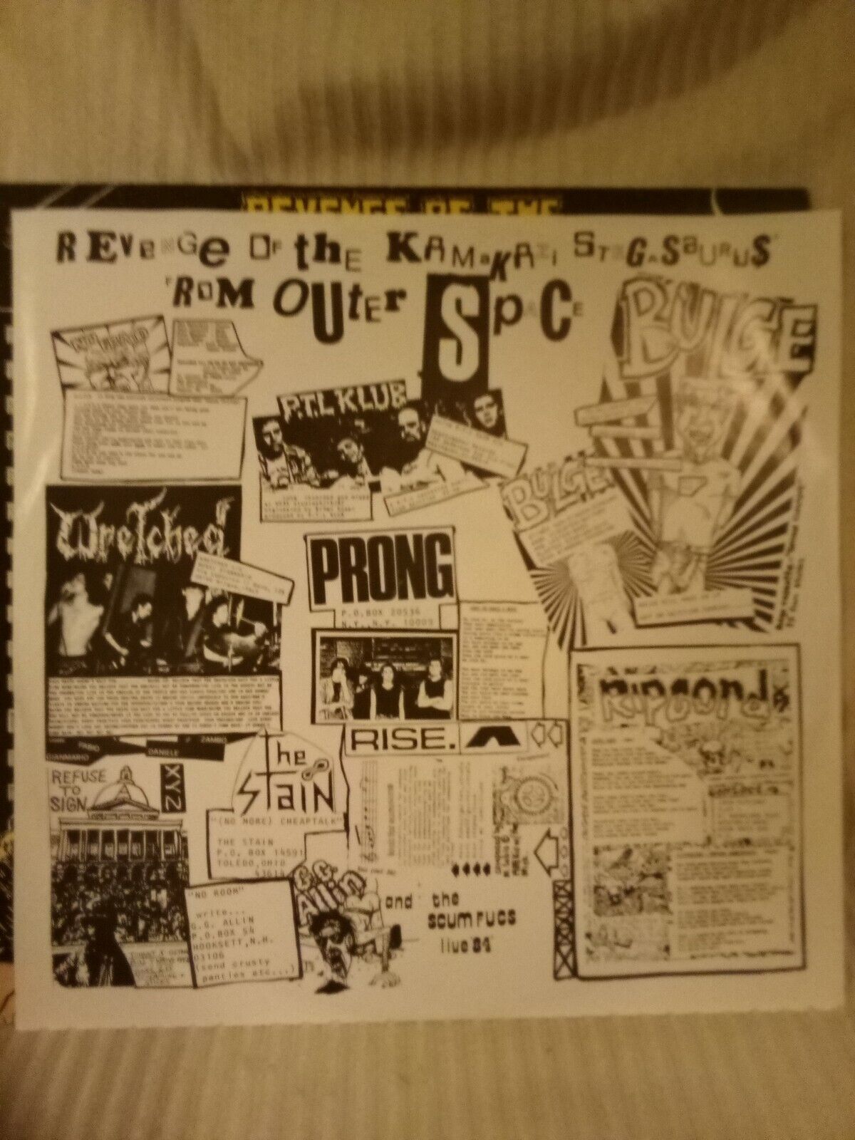 Revenge Of The Kamikaze Stegosaurus From Outer Space' Vinyl LP Compilation