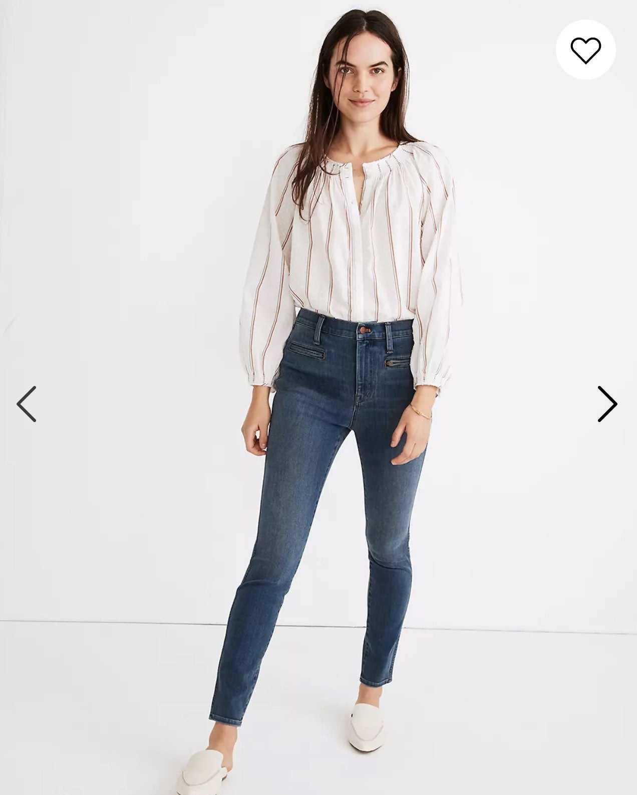 Madewell 10 High-Rise Roadtripper jegging Ellerby wash Zip Pocket Edition sz 26