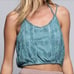 POL boho crochet rib crop top S M L NEW!