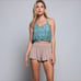 POL boho crochet rib crop top S M L NEW!