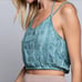 POL boho crochet rib crop top S M L NEW!