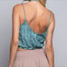 POL boho crochet rib crop top S M L NEW!
