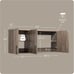 Prepac Elite Wall Mounted Storage Cabinet, 54 W x 24 H x 12 D, Drifted Gray