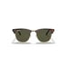 Ray-Ban RB3016 Clubmaster Classic Sunglasses with Tortoise Frame Green Lenses