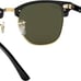 Ray-Ban RB3016 Clubmaster Classic Sunglasses with Tortoise Frame Green Lenses