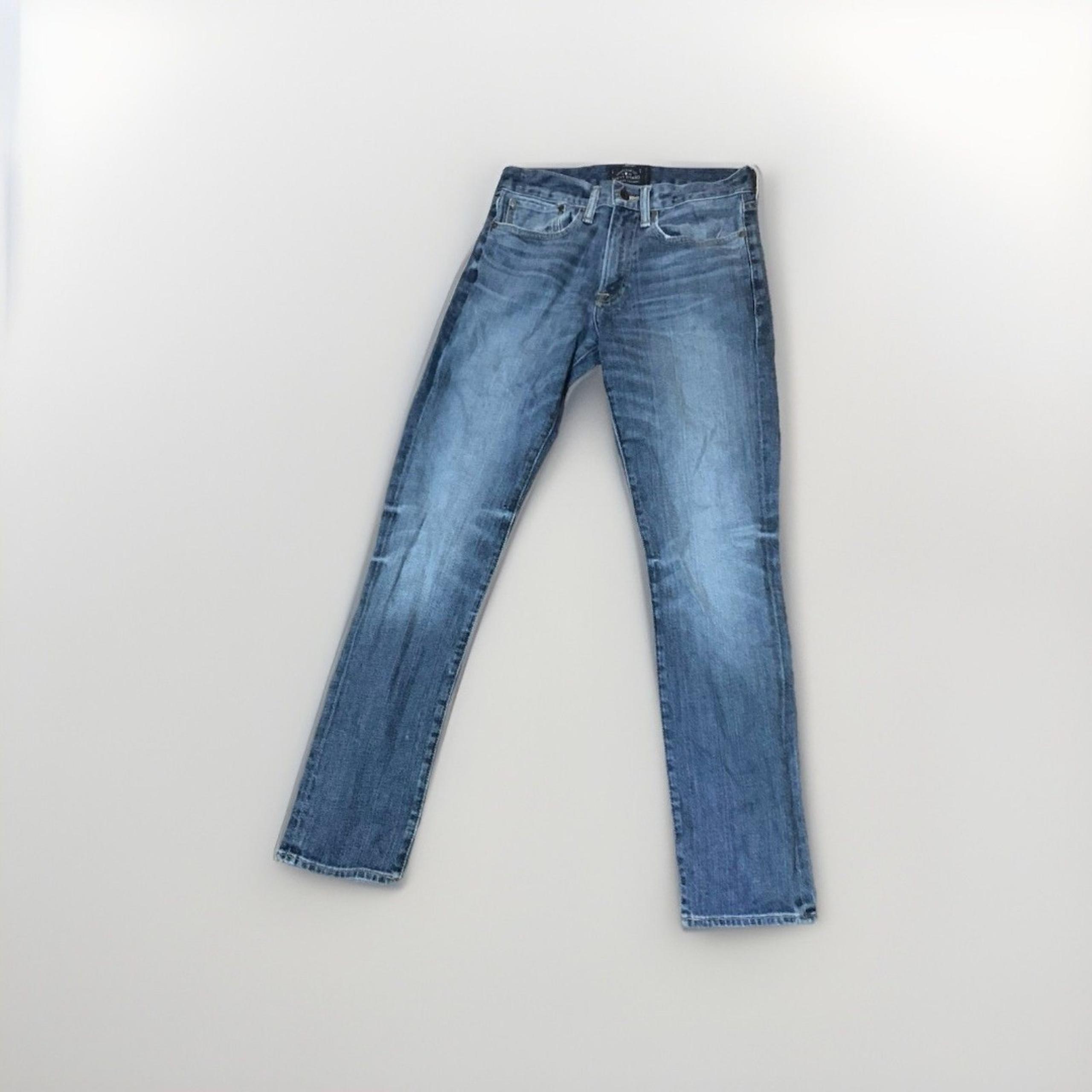Lucky Brand Jeans Mens 29x32 Blue 121 Heritage Slim Fit Straight Leg Distressed