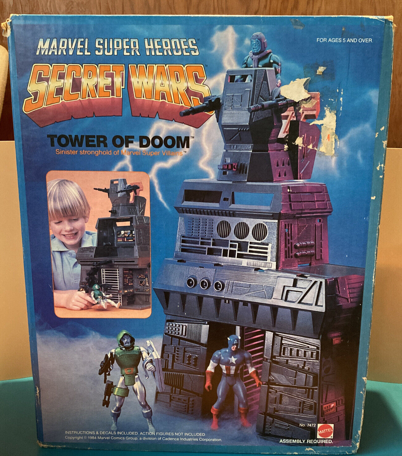 NEW Mattel Marvel Secret Wars Tower Of Doom Set Complete W Box Vintage 1984