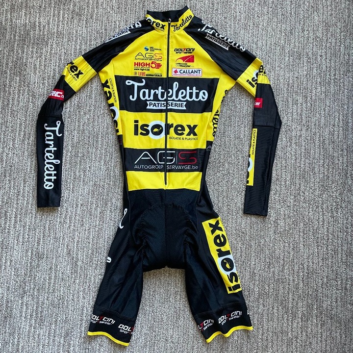 New Men's XS Doltcini Isorex Long Sleeve Cycling Skinsuit Compression Speedsuit