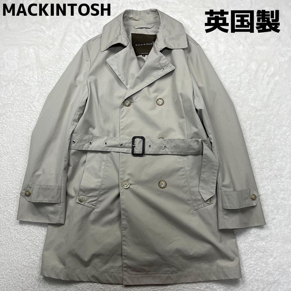 MACKINTOSH Trench Coat Double Breasted Made in England with Belt