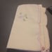 8 Vintage Collection Embroidery design Corner Rose Pink 100% Cotton Napkin White