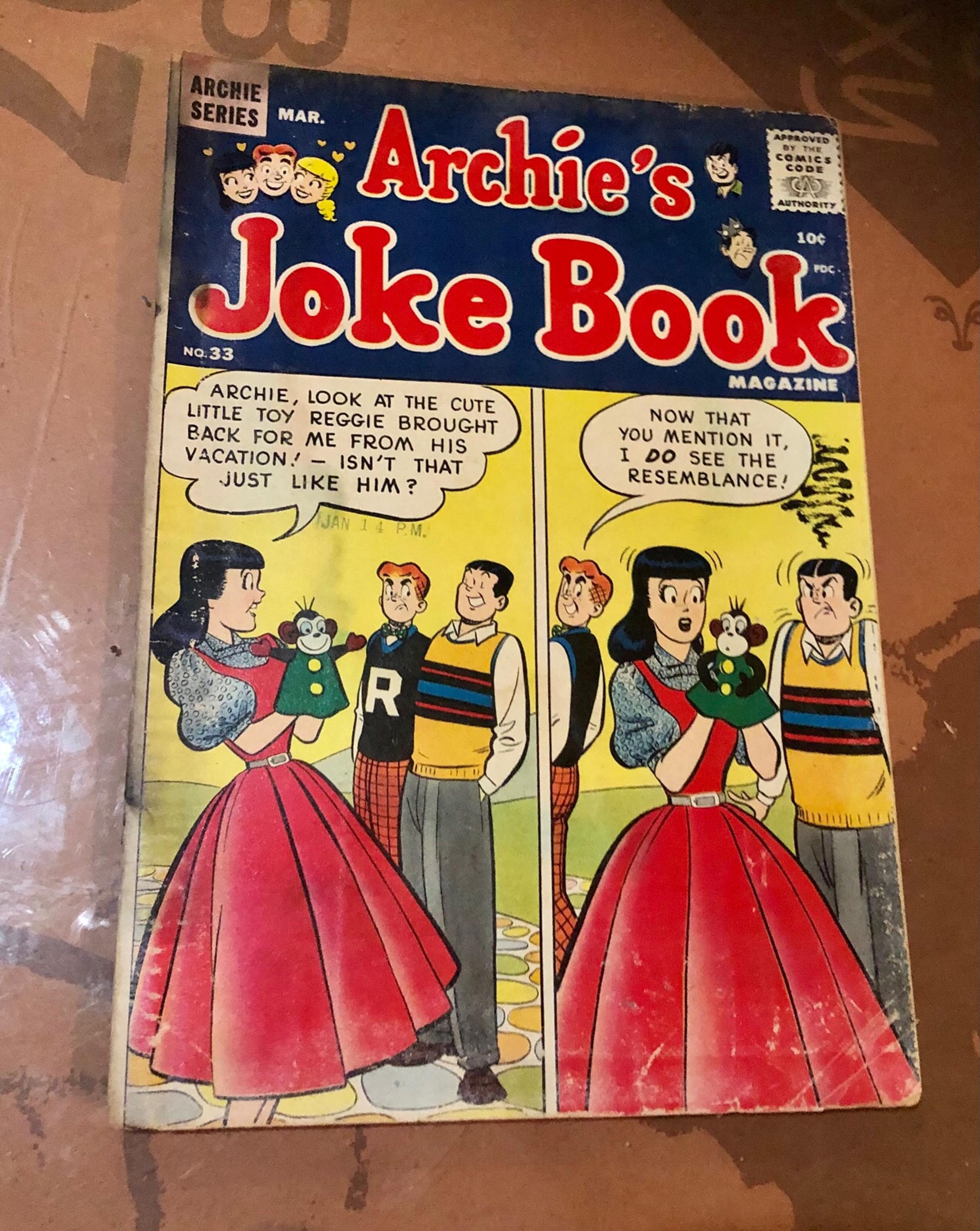 Archie’s joke book #33 Vintage Silver Age Comic Book 1958.