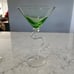 Set of 4 Vintage Twisted Stem Martini Glasses Multicolored 8 OZ 8.25 TALL