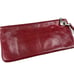 HOBO International Vida Crimson Garnet Red Leather Wristlet Clutch Wallet