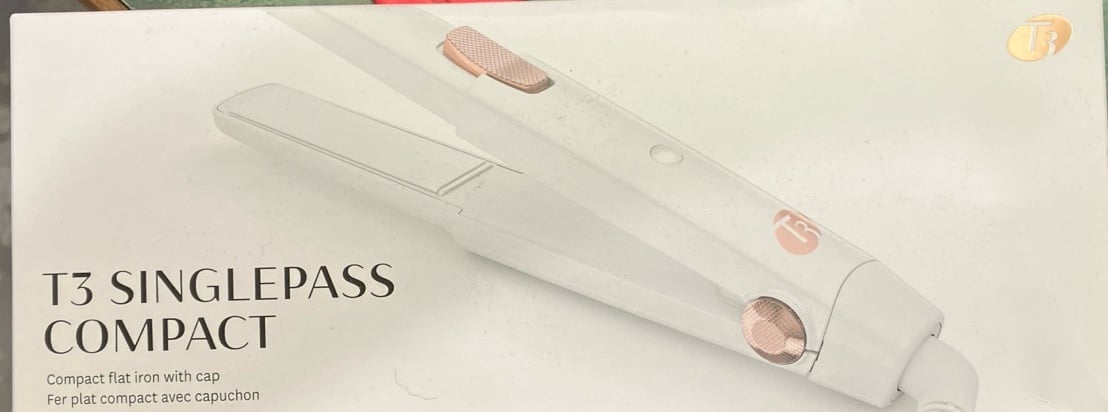 t3 flat iron single pass compact new in box