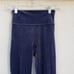 SPANX Women's Velvet Leggings in Blue/Silver Size XS
